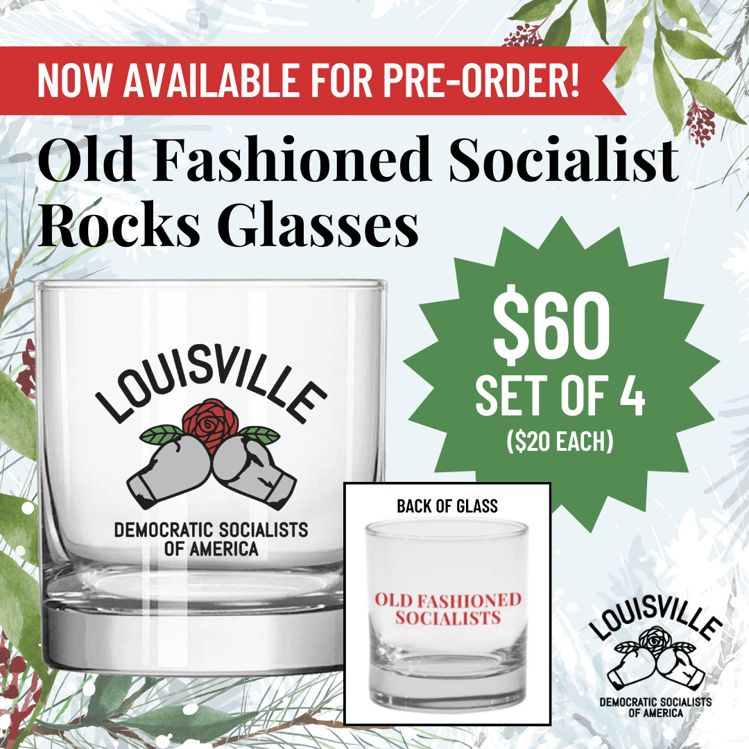 Old Fashioned Socialists Rocks Glass – One (1) or Set of Four (4)